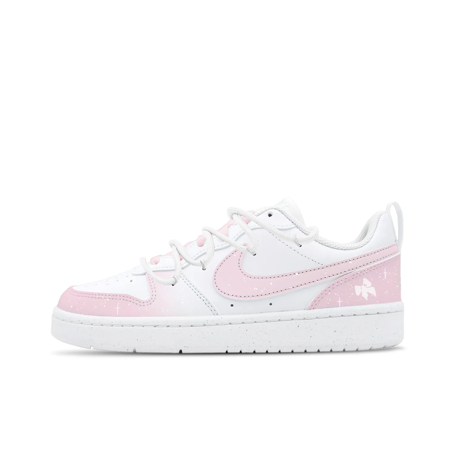 Детские кеды для скейтбординга Nike Court Borough Butterfly Whisper Pink
