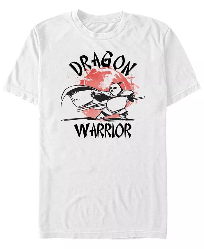 

Футболка мужская с коротким рукавом Kung Fu Panda Po The Dragon Warrior Fifth Sun, белый