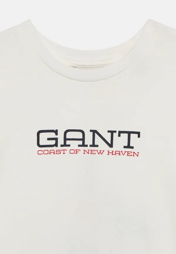 Футболка с графическим принтом Gant Coastal, белый — фото 3