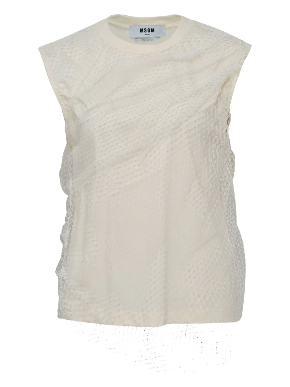 

Майка из сетки MSGM, белый