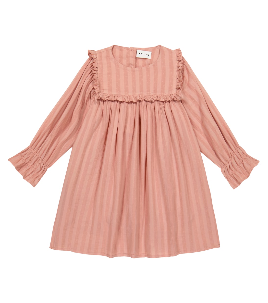 

Платье Paige из хлопка в полоску с оборками Morley, Tafta