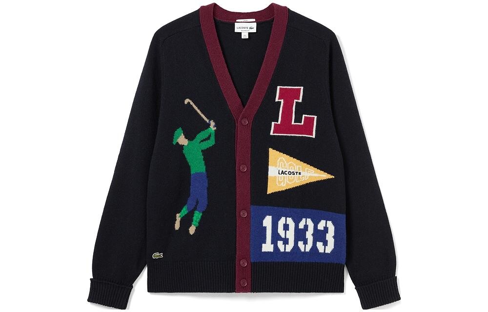 

Свитер унисекс темно-синий Lacoste, темно-синий