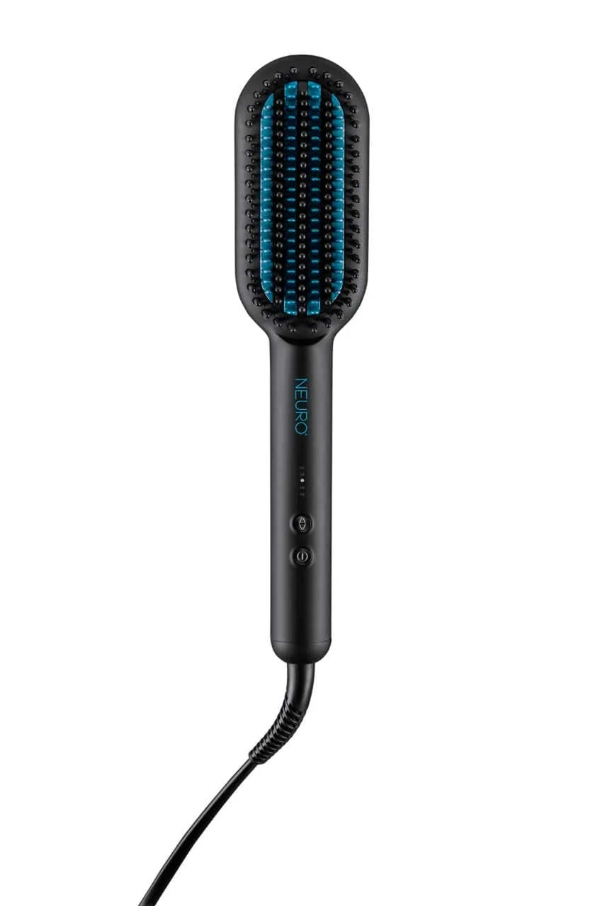 Расческа Neuro by Paul Mitchell Sleek Smoothing Hot Brush с несколькими режимами нагрева для распутывания и выпрямления волос в один шаг. 1 штука (1 шт.), Black