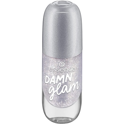 Гель-лак № 02 Damn Glam Silver Glitter Holographic 8 мл Essence — фото 2