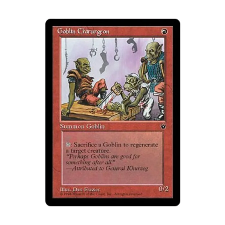 

CCG Гоблин-хирургеон - Вер. 1 (С3), MTG - Fallen Empires