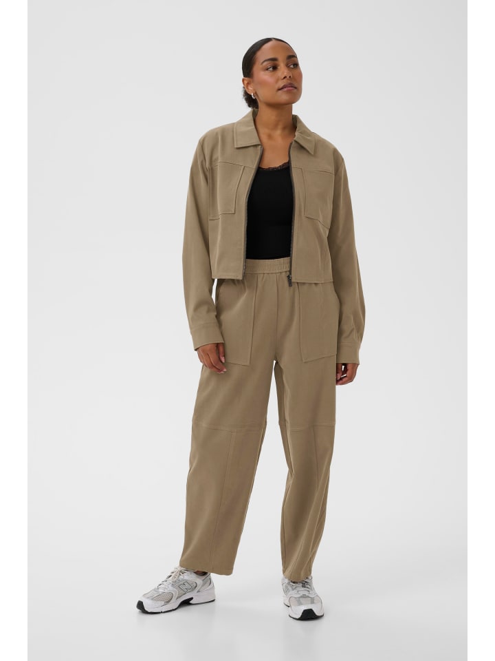 

Kaffe Повседневные брюки KAcerina свободного кроя, цвет Morel