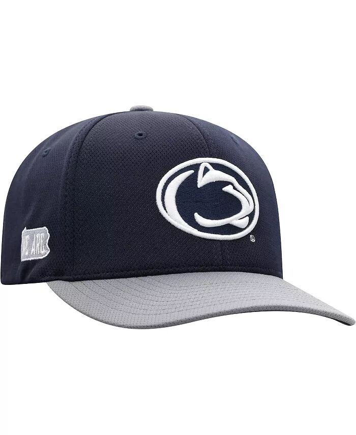 

Мужская темно-синяя, серая кепка Penn State Nittany Lions двухцветная Reflex Hybrid Tech Flex Top of the World