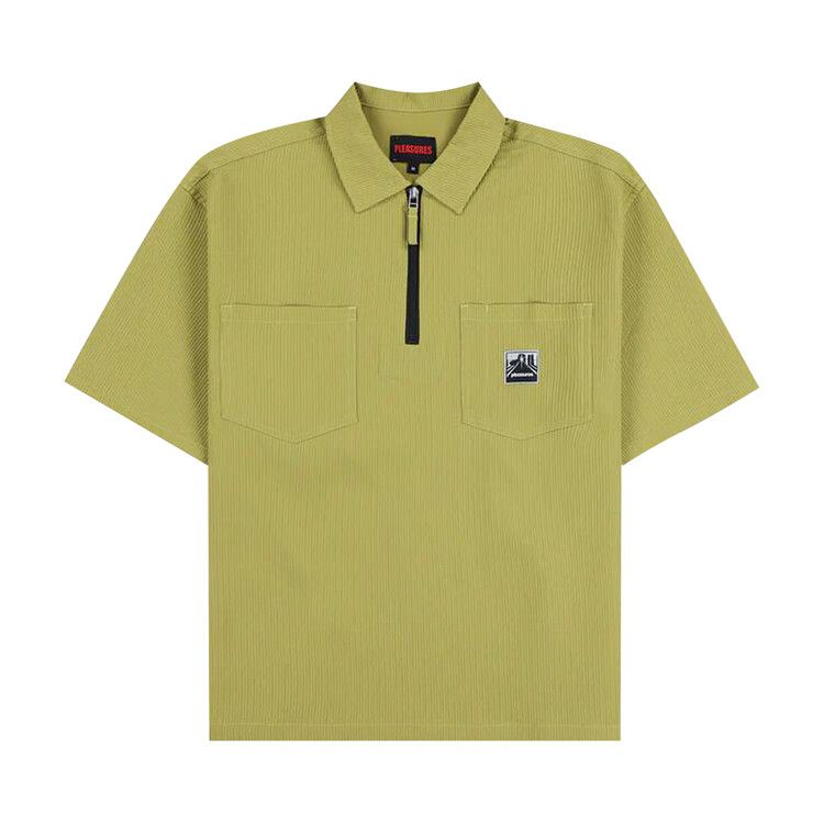 

Поло Pleasures Electron Zip Polo, Olive