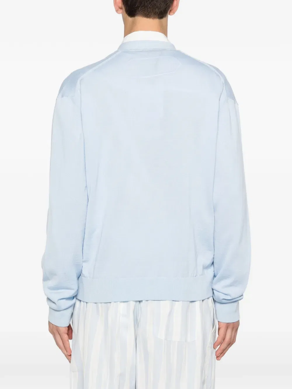 Кардиган с вышитыми пуговицами Jacquemus, синий — фото 4
