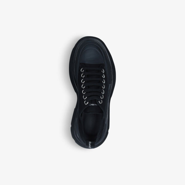 Женские парусиновые кроссовки Tread на увеличенной подошве Alexander Mcqueen, черный — фото 2