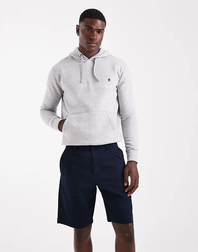 

Хлопковые шорты-чинос French Connection темно-синего цвета