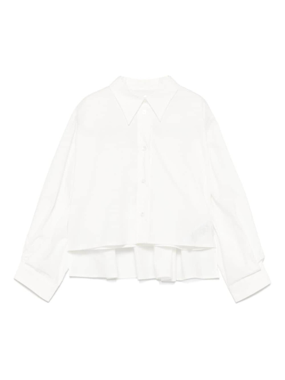 

Рубашка с перекрывающимися панелями MM6 Maison Margiela Kids, белый