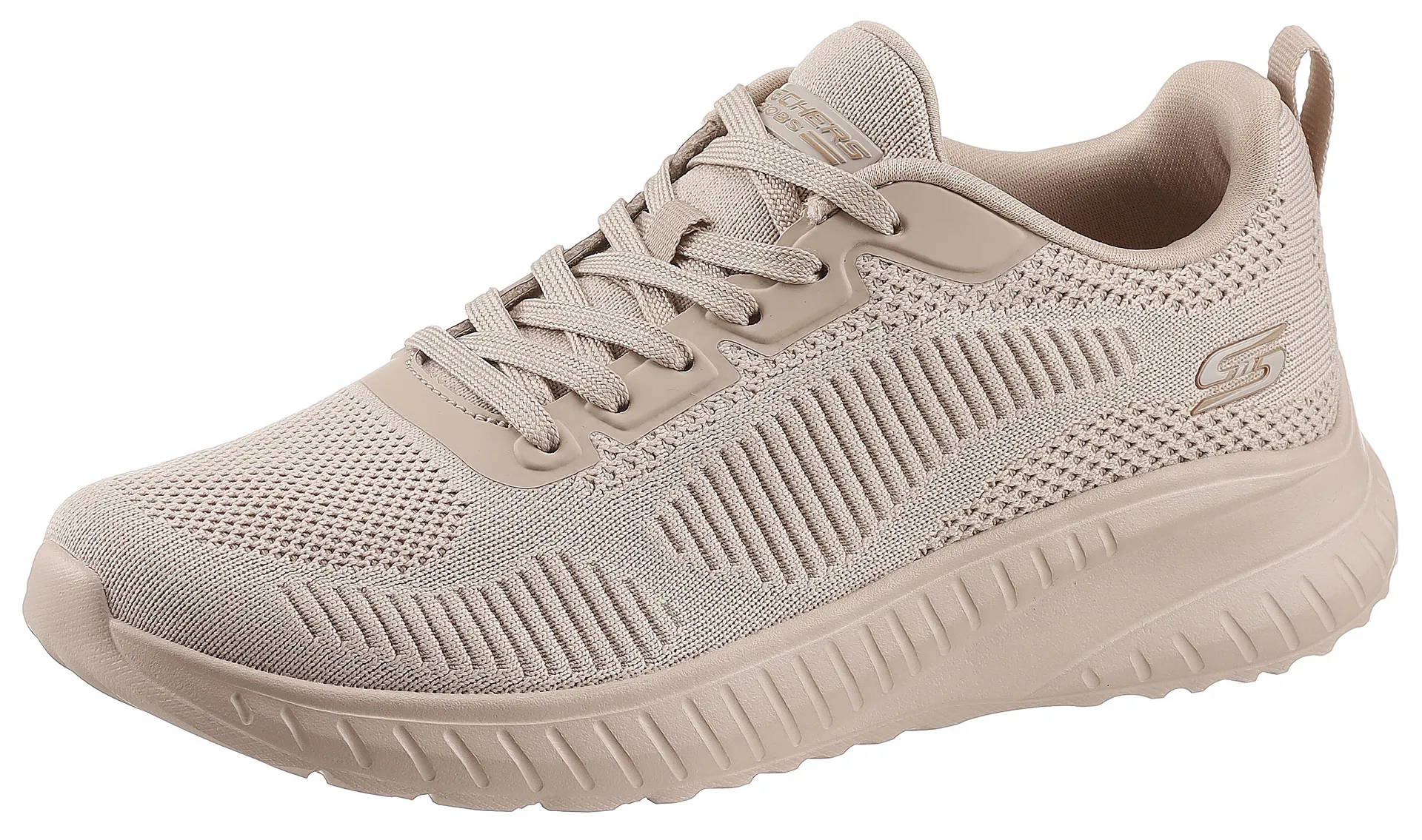 Кроссовки Skechers "BOBS SQUAD CHAOS FACE OFF", с удобной стелькой, повседневная обувь, полуботинки, туфли на шнуровке, бежевый