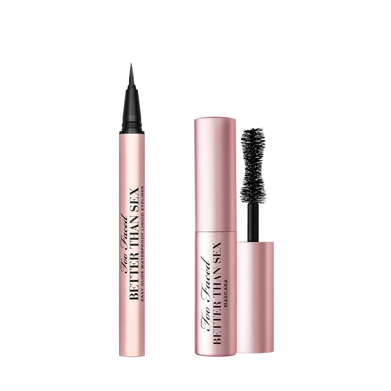 Too Faced Better Than Sex набор для путешествий: тушь и подводка для драматичного объема, включает тушь Better Than Sex, 5 мл, и подводку Better Than Sex, 0,6 мл, black, Black