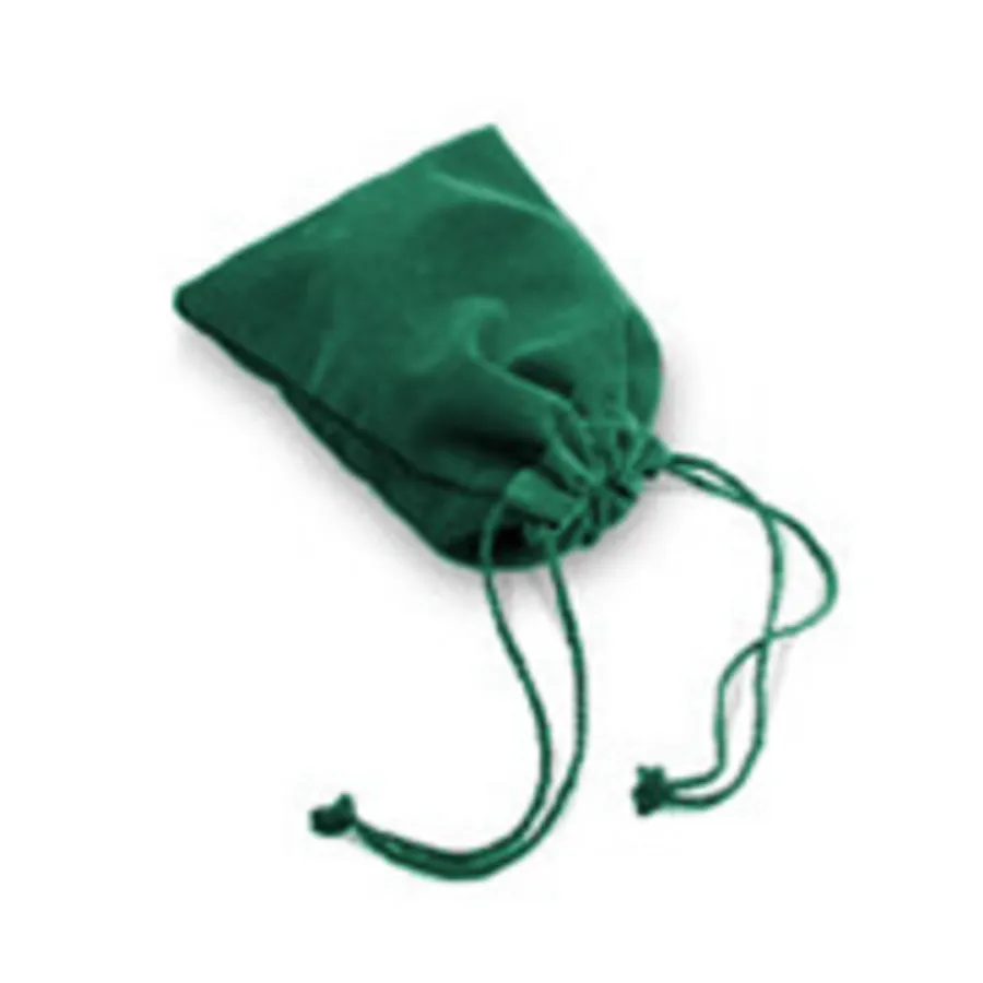 

Зеленая велюровая сумка для игральных костей (маленькая), Dice Bags (Chessex)