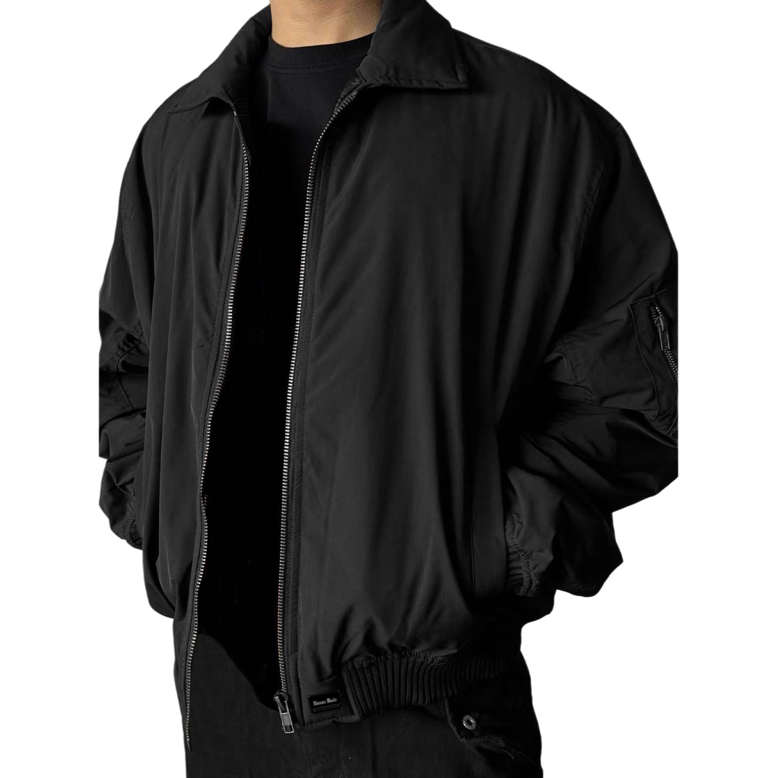 

Парка Unisex Lapel Moderate NEVER RULE, черный (padded and thickened)