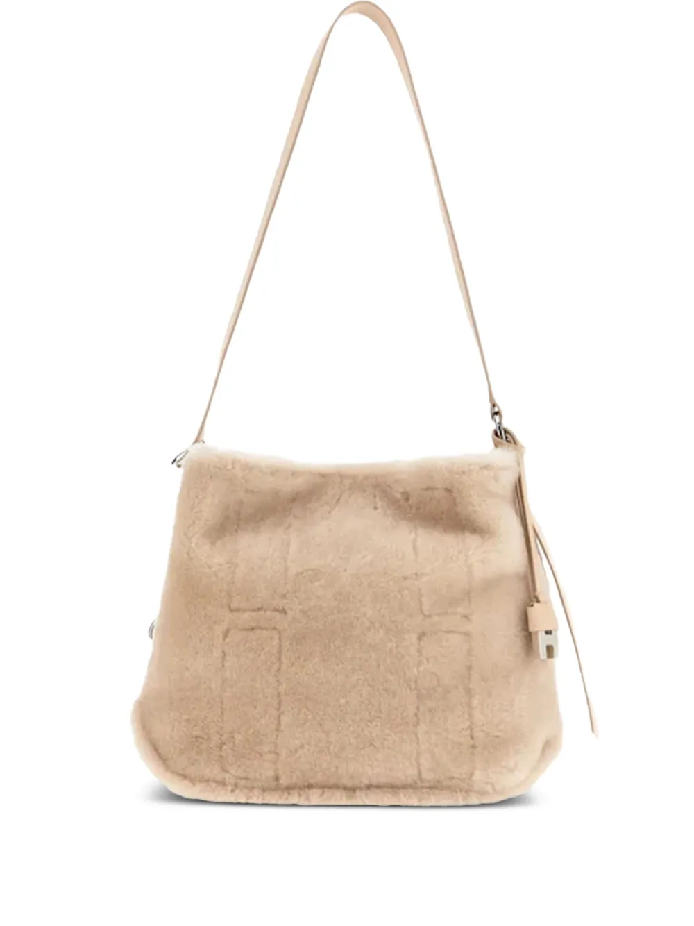 

Сумка-тоут с магнитной застежкой Hogan, нейтральный