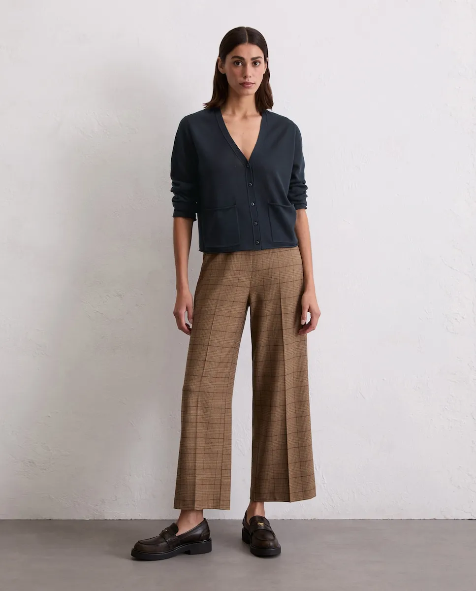 

Женский облегающий кардиган из тонкой мериносовой шерсти MARC O'POLO, синий