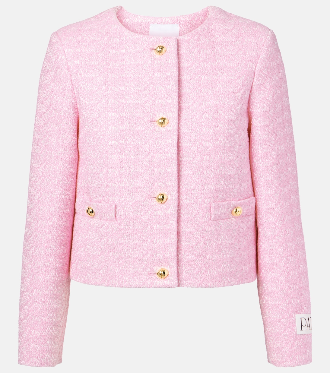 

Пиджак из хлопкового твида Patou, Primrose Pink