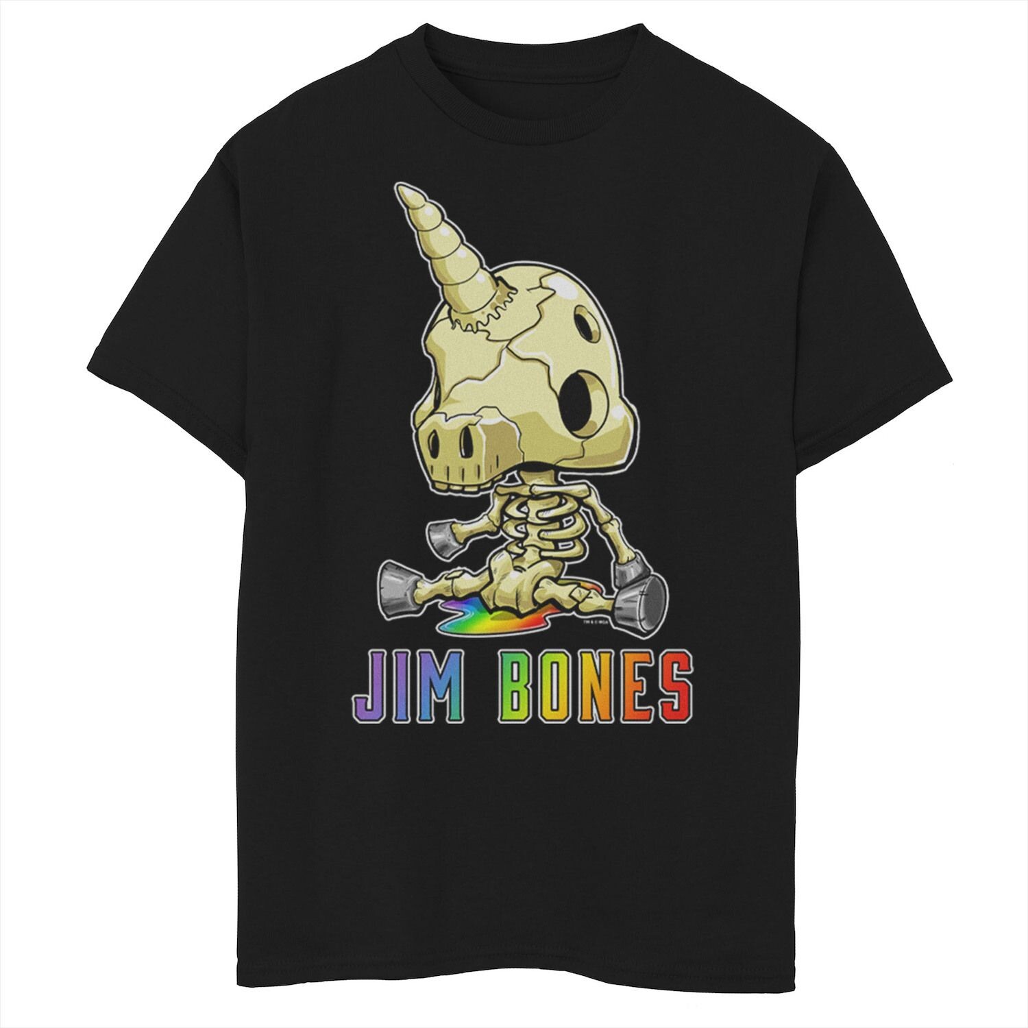 

Футболка с изображением портрета Джима Бонса для мальчиков 8–20 лет Rainbow In Pieces Licensed Character