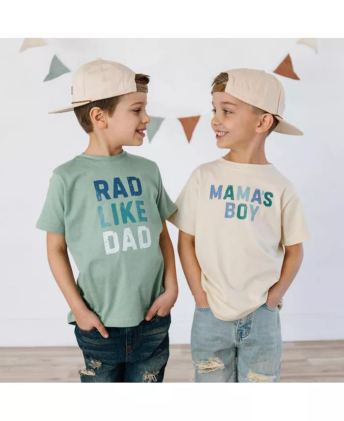 Футболка с коротким рукавом для мальчиков Rad Like Dad Sweet Wink, зеленый — фото 3