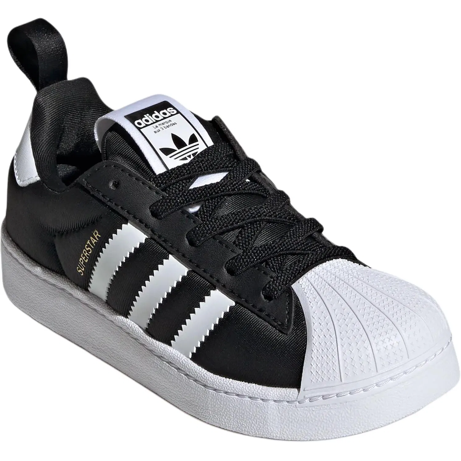 Кроссовки для скейтбординга Adidas Originals SUPERSTAR Kids Black White — фото 4