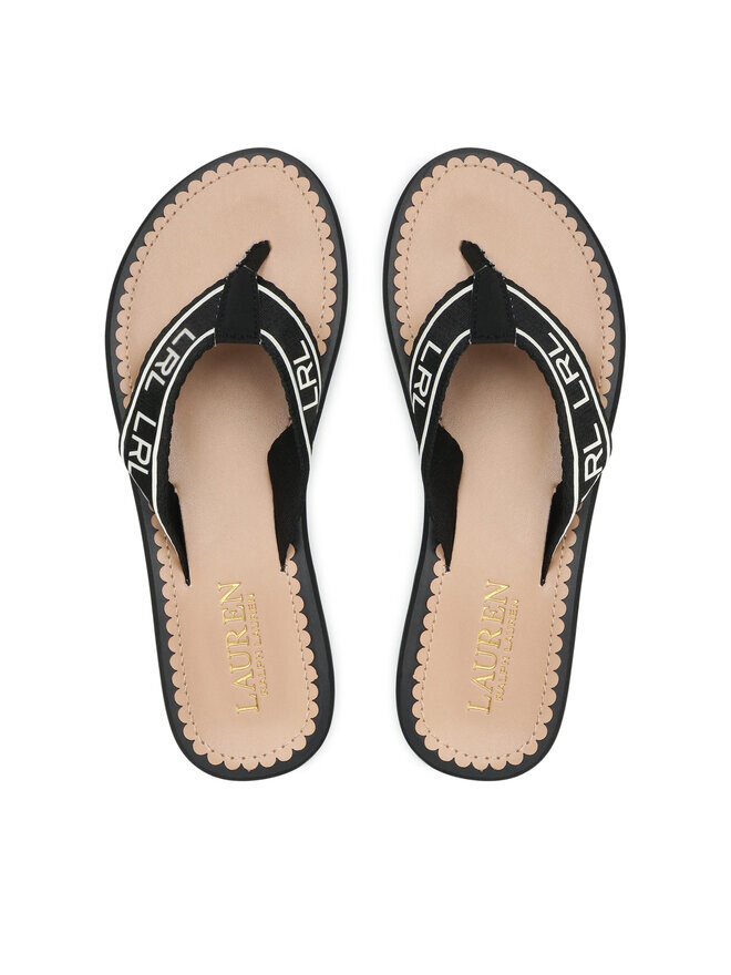 

Шлепки Lauren Ralph Lauren, черный