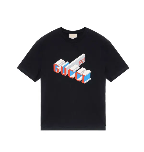 

Футболка 3d 1921 print t-shirt 'black' Gucci, черный