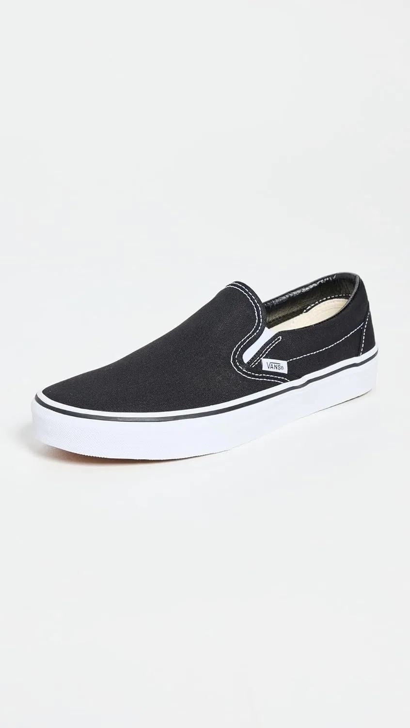 Кроссовки Vans Classic Slip-On, черно-белые — фото 3