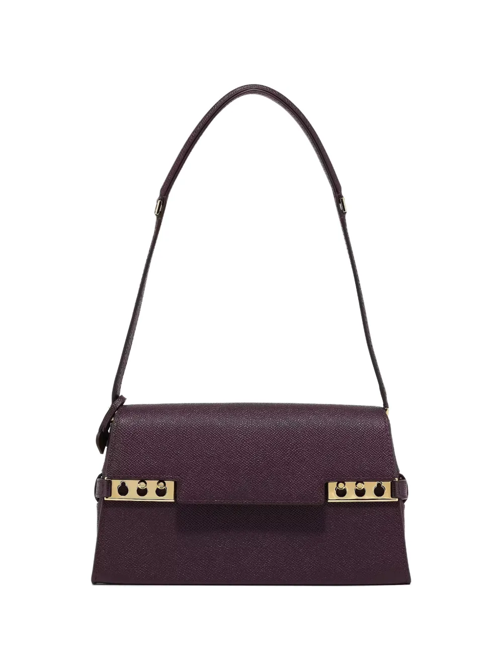 

Сумка на плечо с отделкой фурнитурой Delvaux, фиолетовый