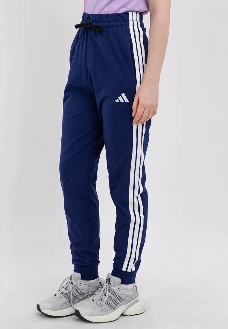 Трикотажные спортивные брюки, прямые, модель 3-Stripes Jogger, adidas Essentials, темно-синий — фото 2