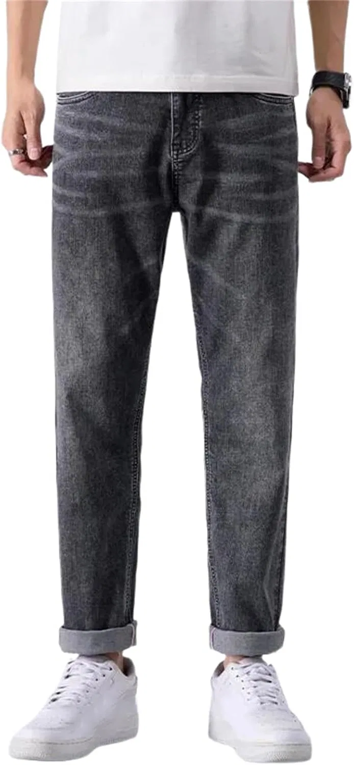 Джинсы, Slim Straight, Gray
