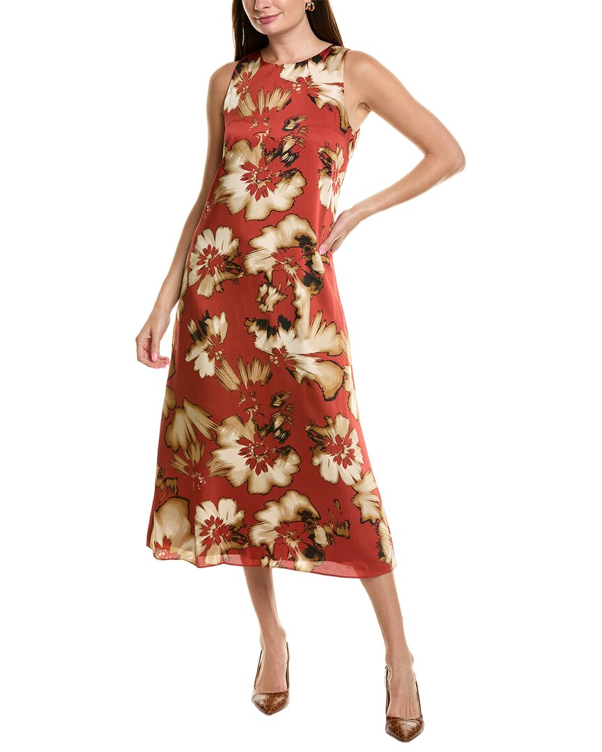 

Платье миди Anne Klein, красный