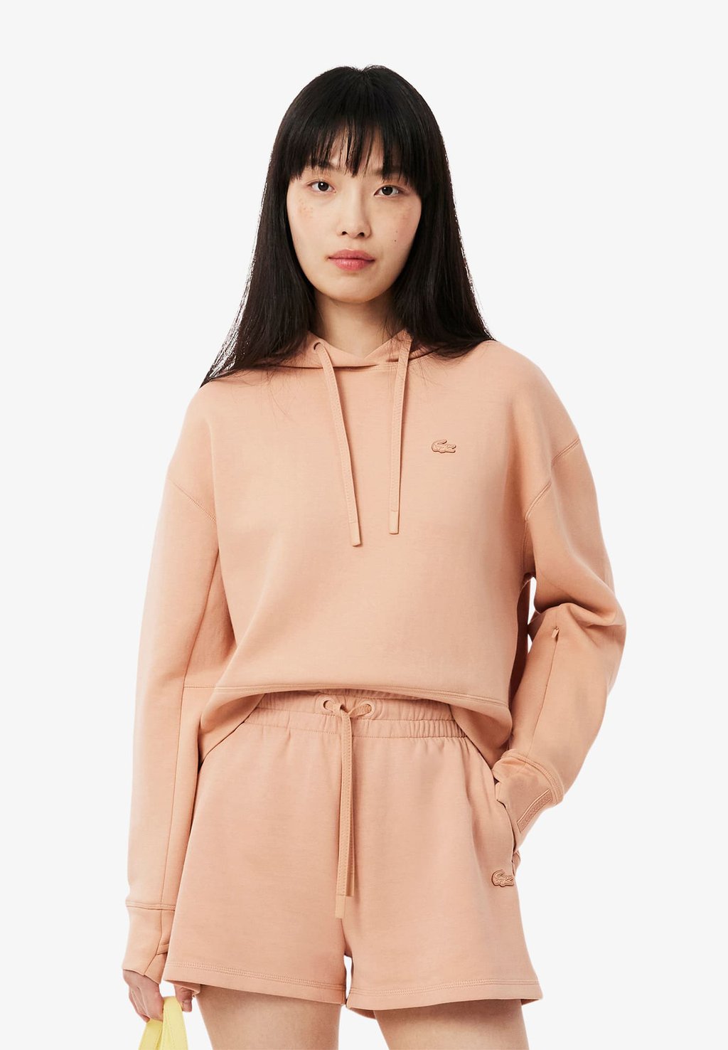 

Толстовка с капюшоном Lacoste, розовый
