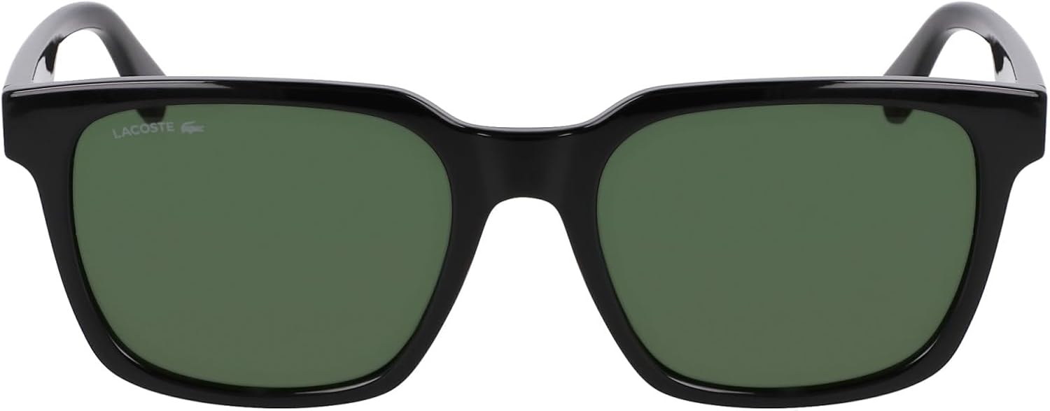 

Lacoste мужские L6028s прямоугольные солнцезащитные очки, Black