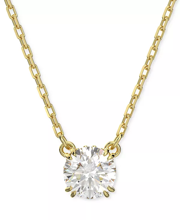

Ожерелье с подвеской Constella Crystal Silver Tone, 14-7/8 дюйма + удлинитель 2 дюйма Swarovski, gold