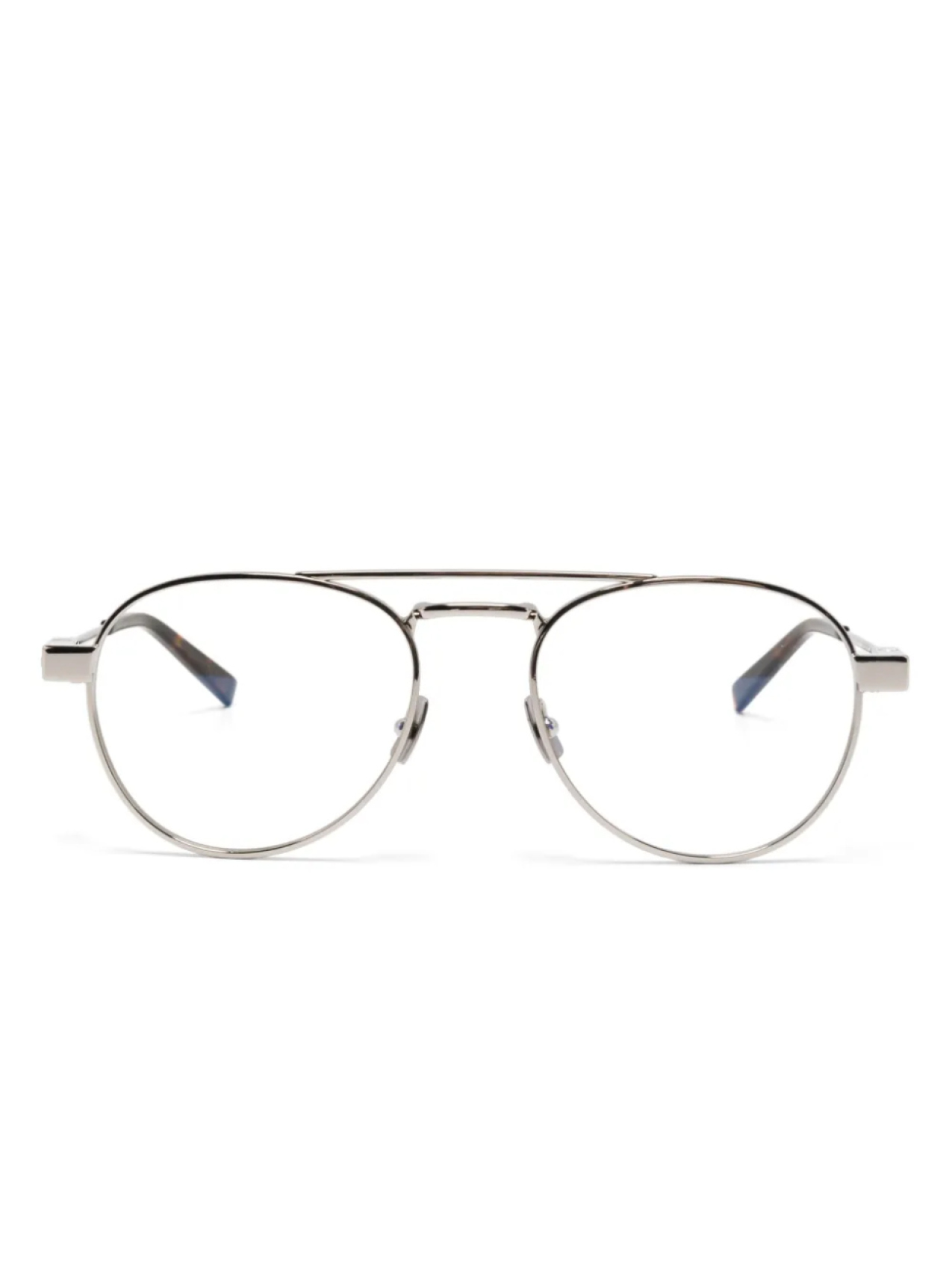 

Saint Laurent Eyewear очки в круглой оправе, серебряный
