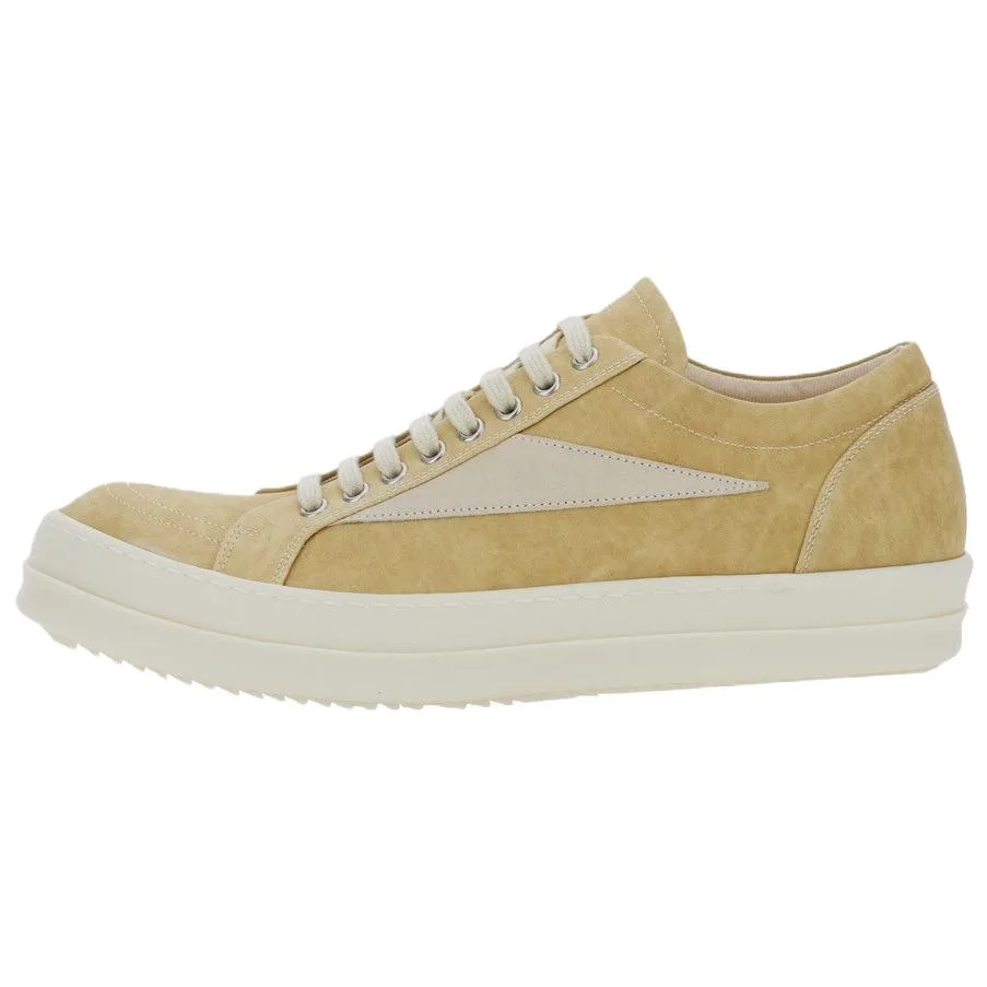 Rick Owens DRKSHDW Джинсовые низкие скейтерские кроссовки мужские желтые