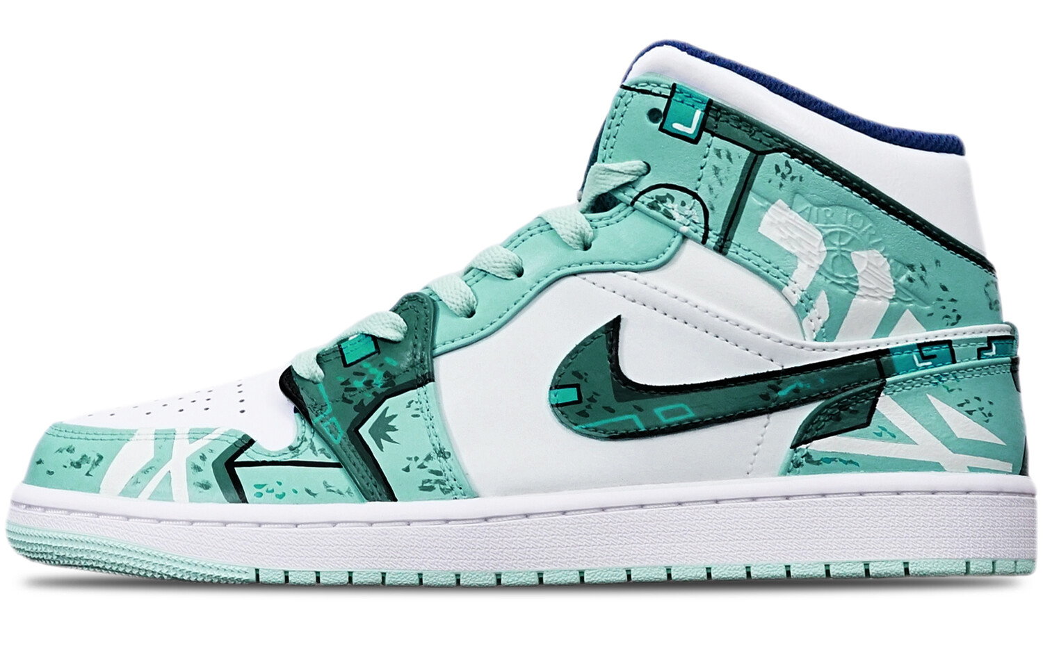 

Кроссовки Air Jordan 1 Vintage Basketball Shoes Women's Mid-Top White