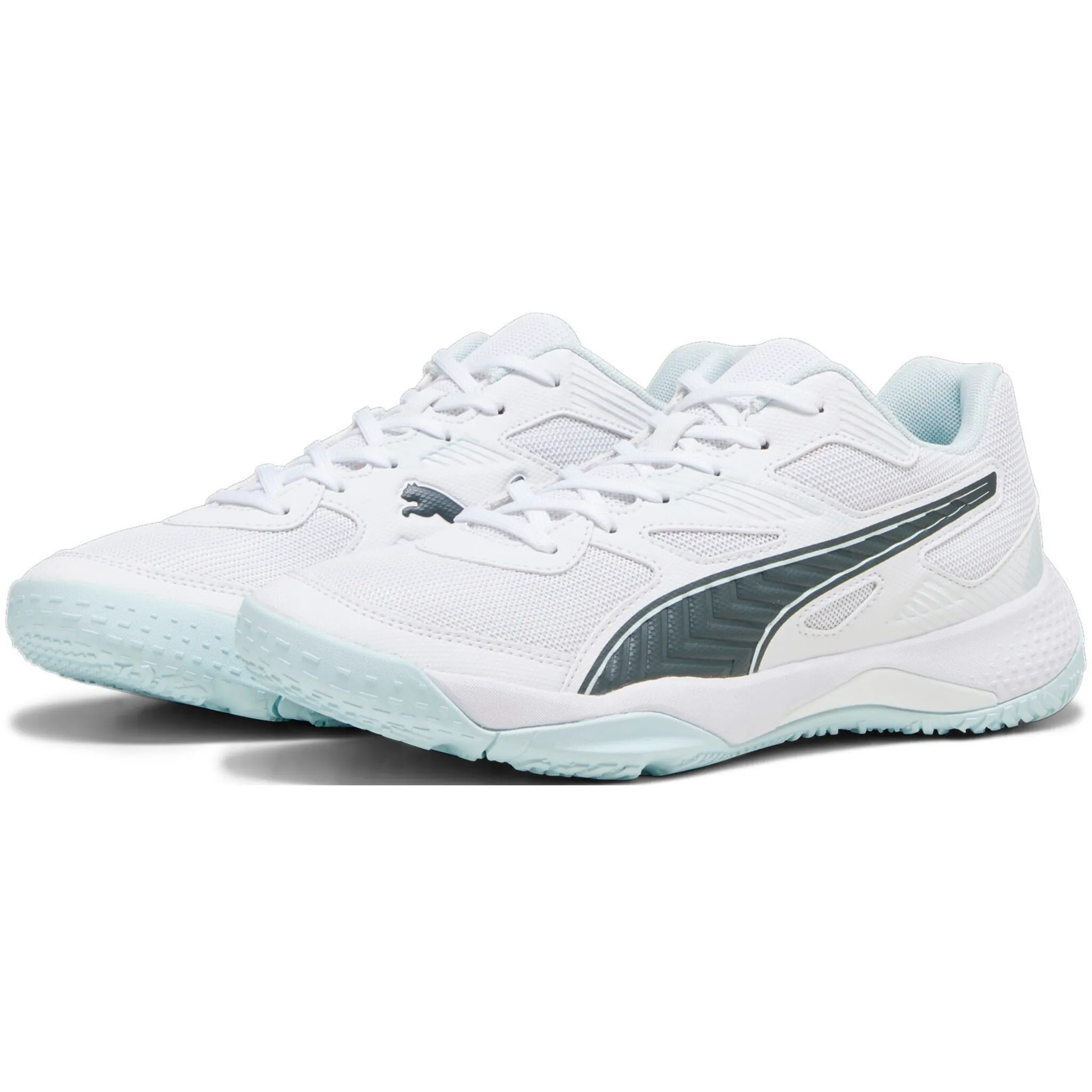 

Кроссовки PUMA для дома "SOLARFLASH II", цвет Puma White-Nitro Blue-Shadow Gray