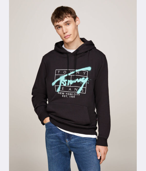 

Толстовка Tommy Jeans Regular Fit, черный