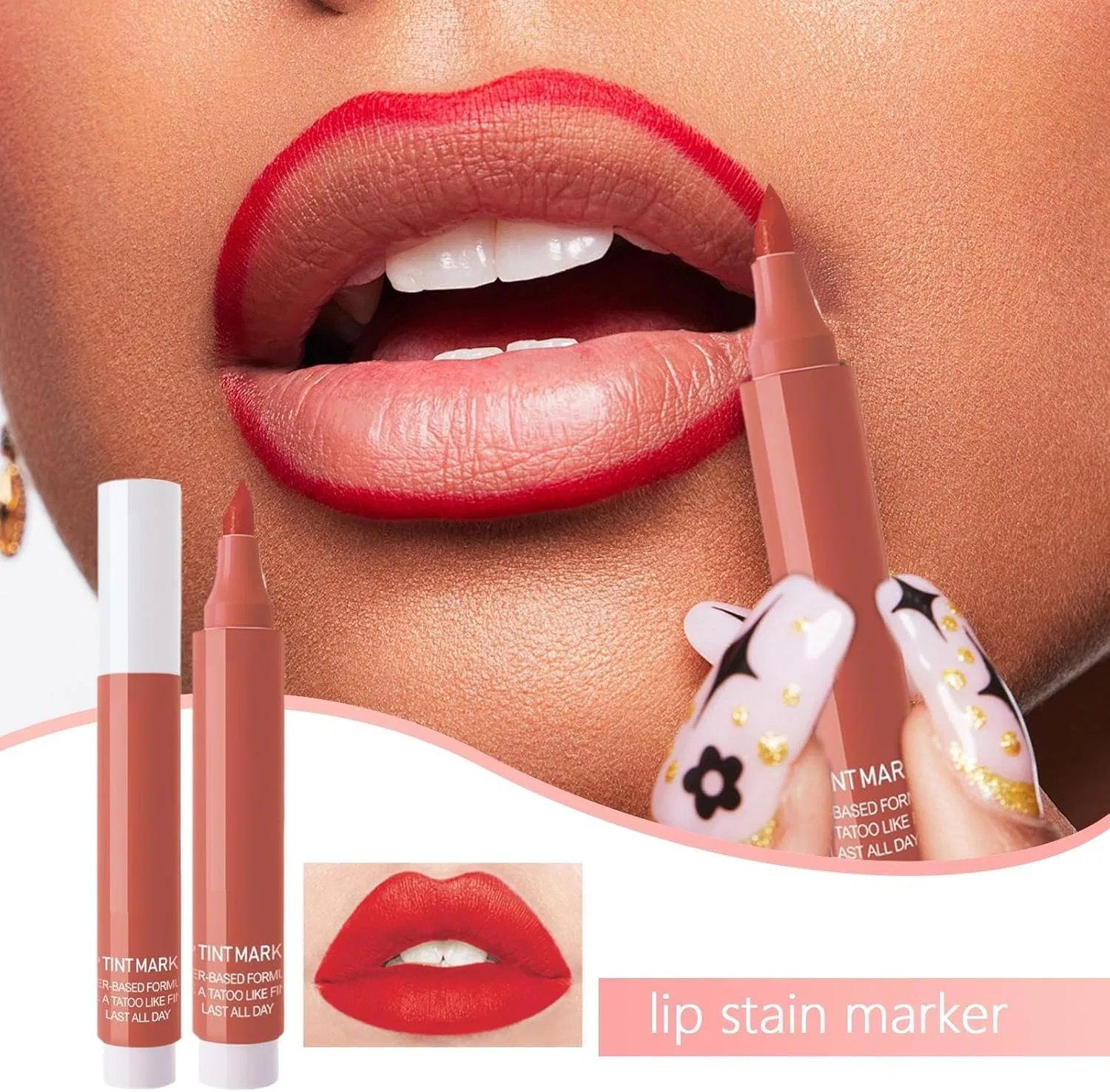 Липкий маркер для губ Liquid Lip Liner, Generic, 03# — фото 4