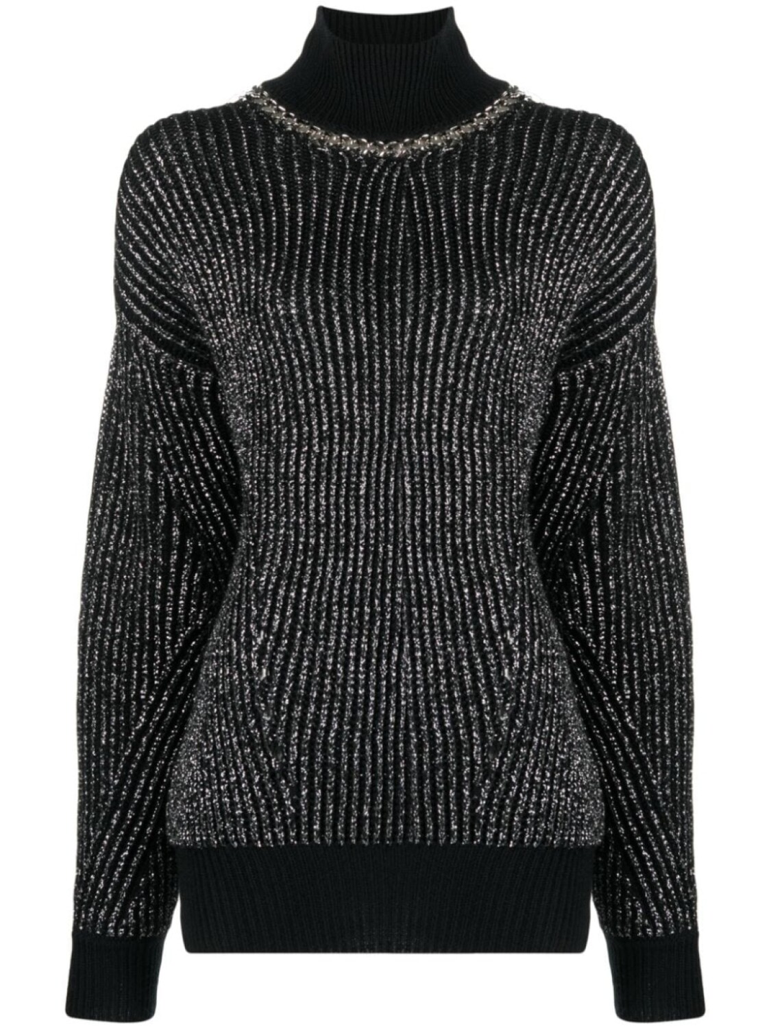 

John Richmond Bulok chain-trim jumper, черный