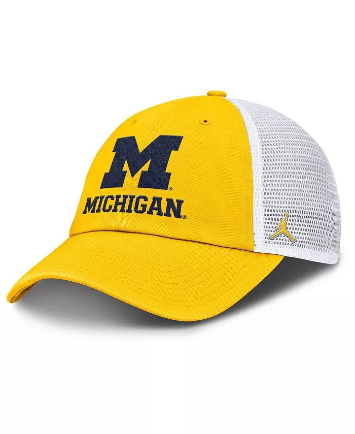 

Мужская регулируемая кепка Trucker Michigan Wolverines Club Maize Jordan
