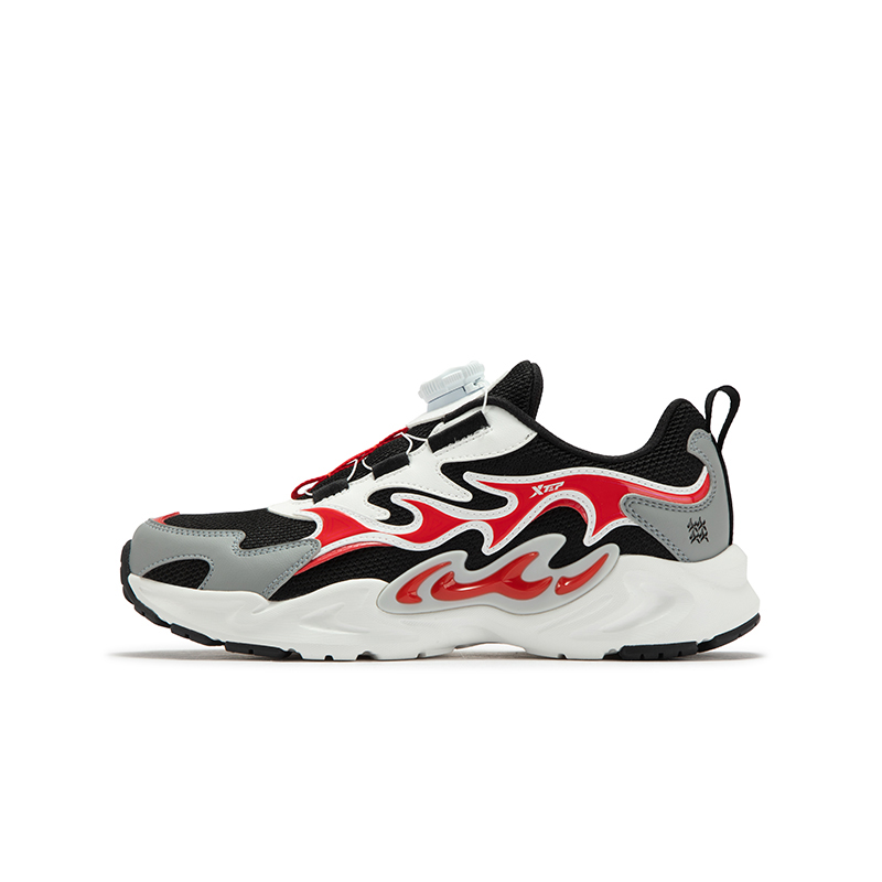 

Легкие амортизирующие низкие кроссовки для детей и подростков XTEP, черный/красный