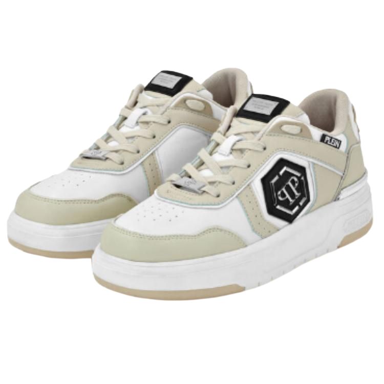 PHILIPP PLEIN Кроссовки Lo Top искусственная кожа low top скейтборд unisex бежевый — фото 4