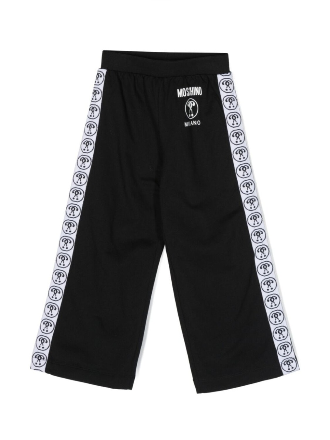 

Moschino Kids спортивные брюки с логотипом, черный