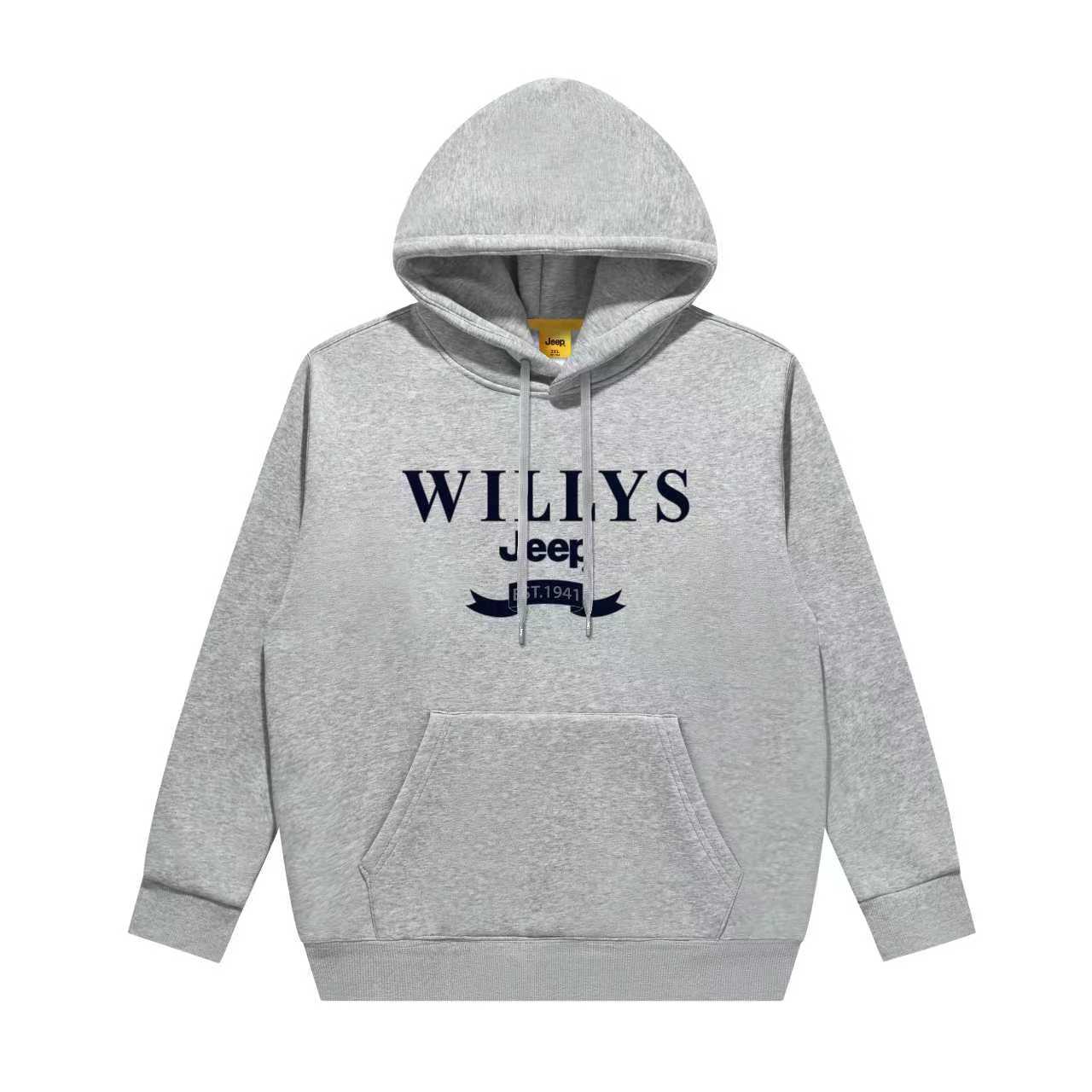 

Толстовка Unisex Hooded Moderate Regular Jeep, черный