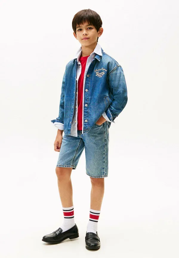 Куртка джинсовая с вышивкой Tommy Hilfiger, островной синий