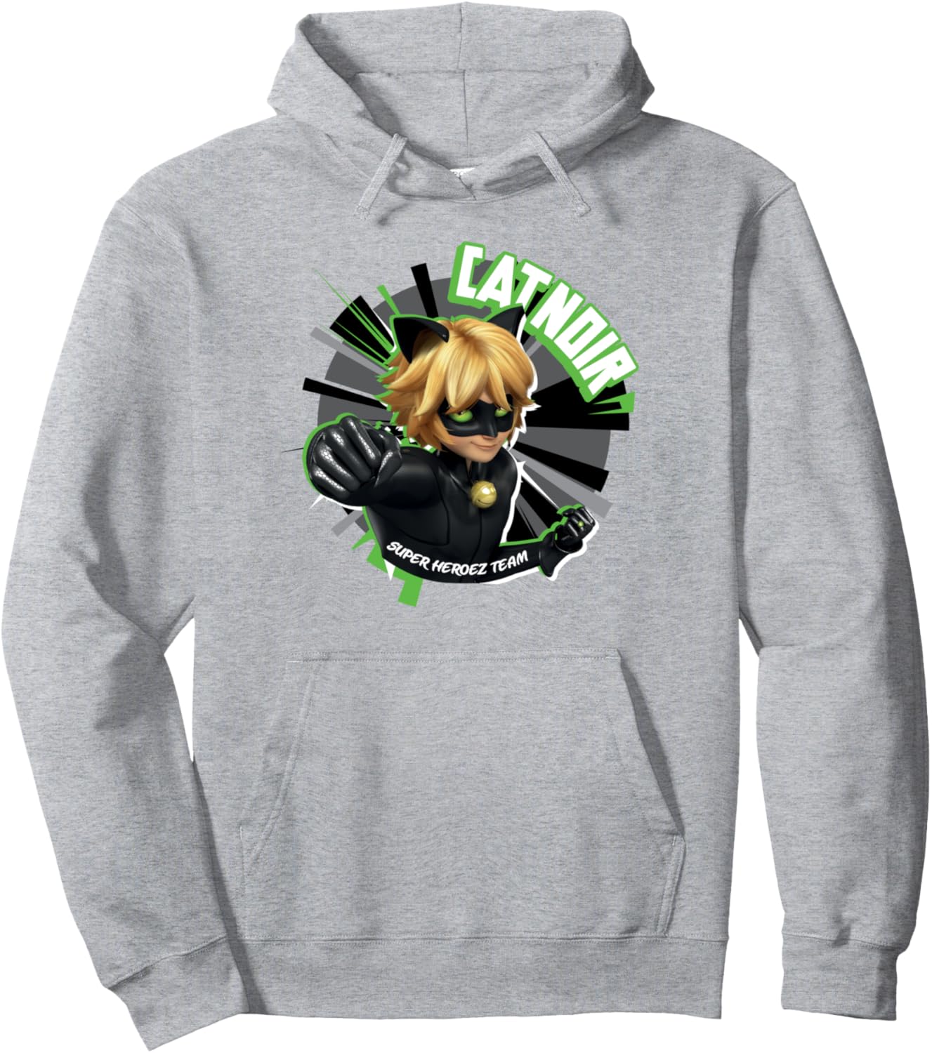 

Худи Miraculous Collection Cat Noir Super Heroez Team, серая, Серый, Худи Miraculous Collection Cat Noir Super Heroez Team, серая